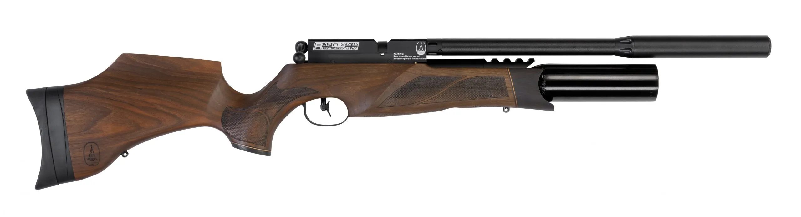 BSA-R-12-CLX-Walnut-PCP-Air-Rifle-scaled BSA R-12 CLX Walnut PCP Air Rifle - Image 1